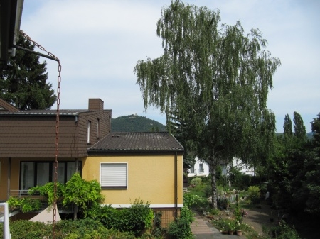 Blick vom Balkon auf Drachenfels