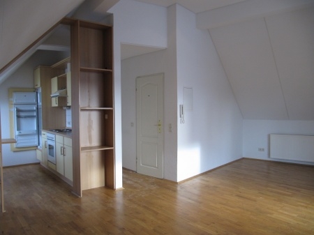 Living room with kitchen