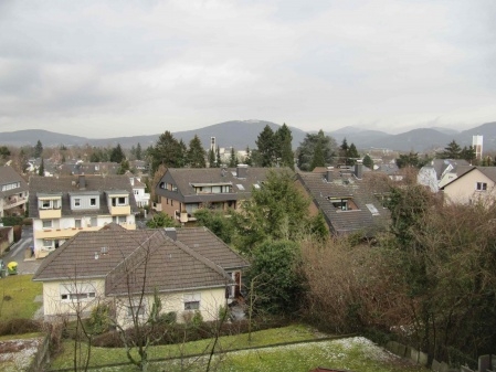 Blick vom Balkon auf Siebengebirge