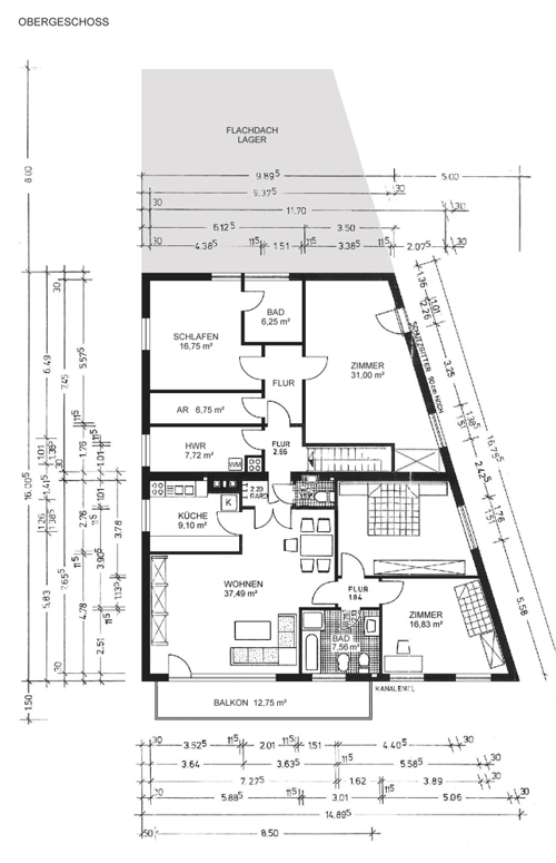 1A Immobilien Grundriss