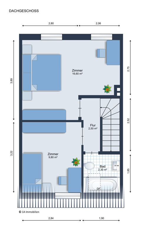 1A Immobilien Grundriss