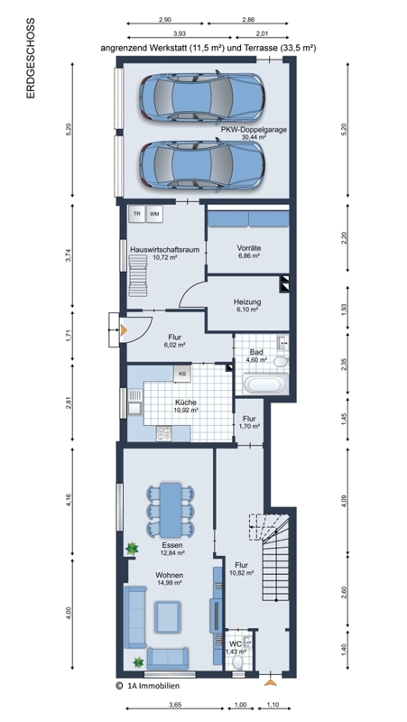 1A Immobilien Grundriss