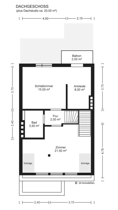 1A Immobilien Grundriss