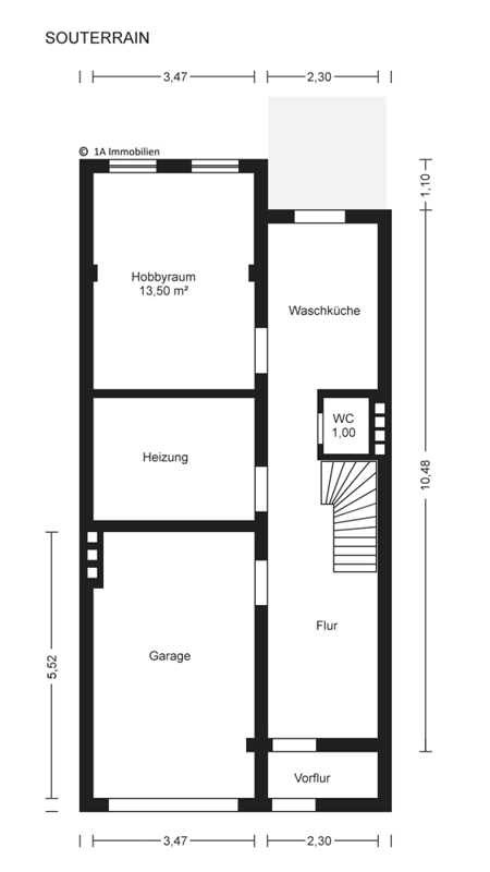 1A Immobilien Grundriss