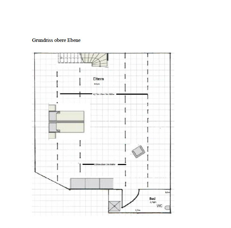 Grundriss Spitzboden