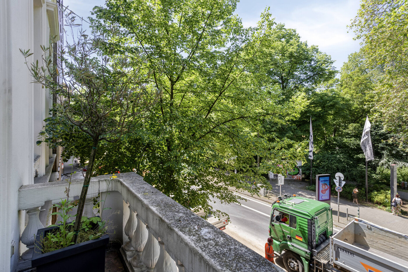 Aussicht vom Balkon 