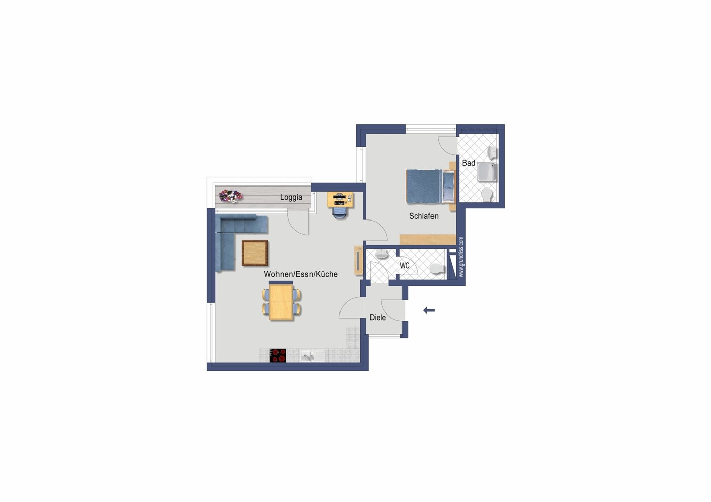 Grundriss WE4-OGL