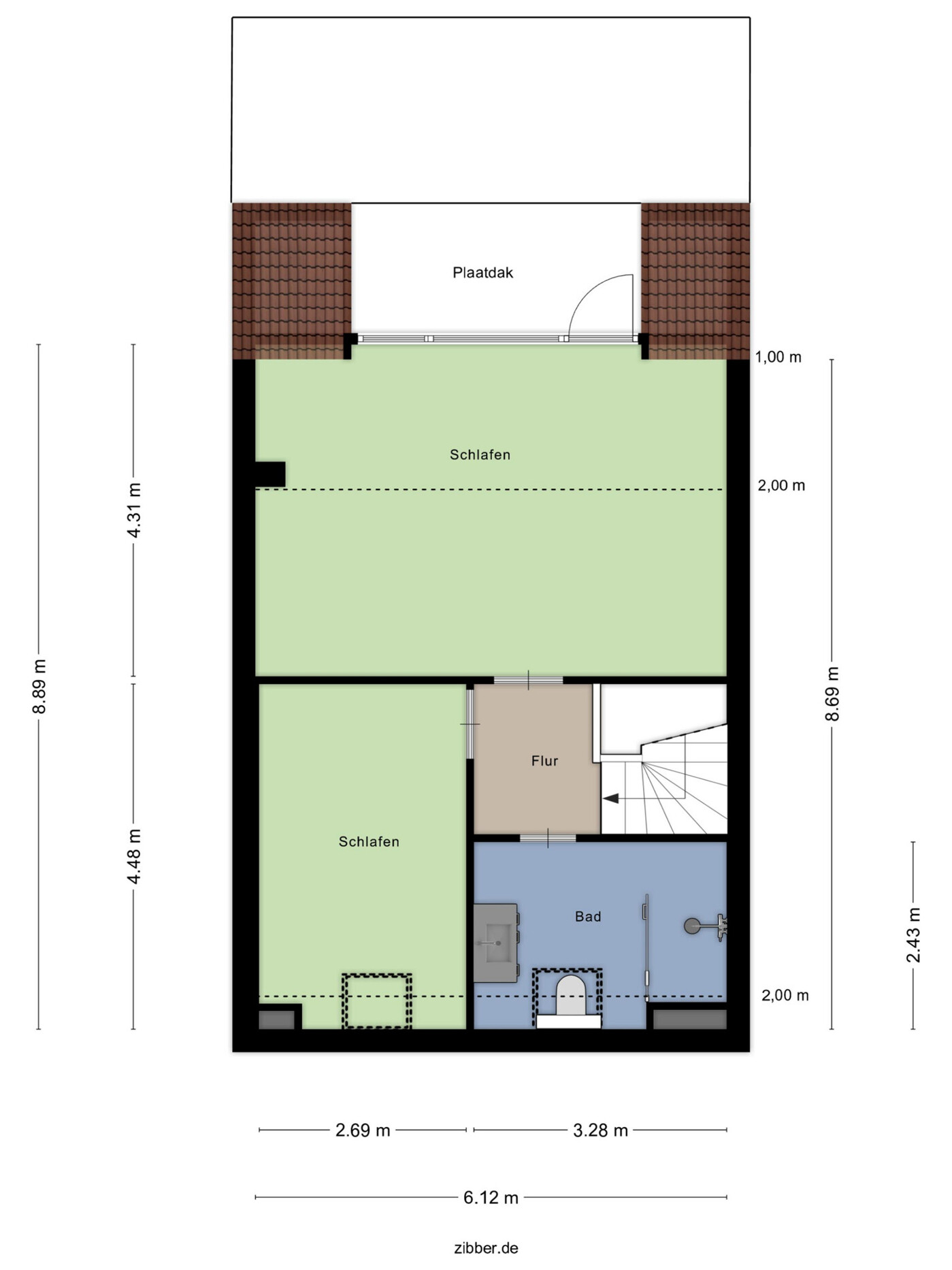 Dachgeschoss Grundriss