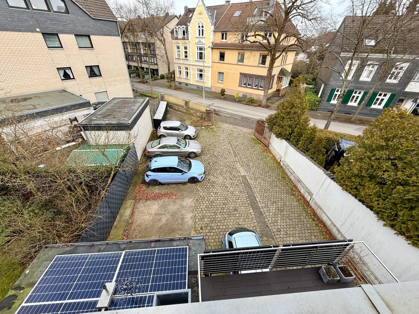 Blick Parkplätze