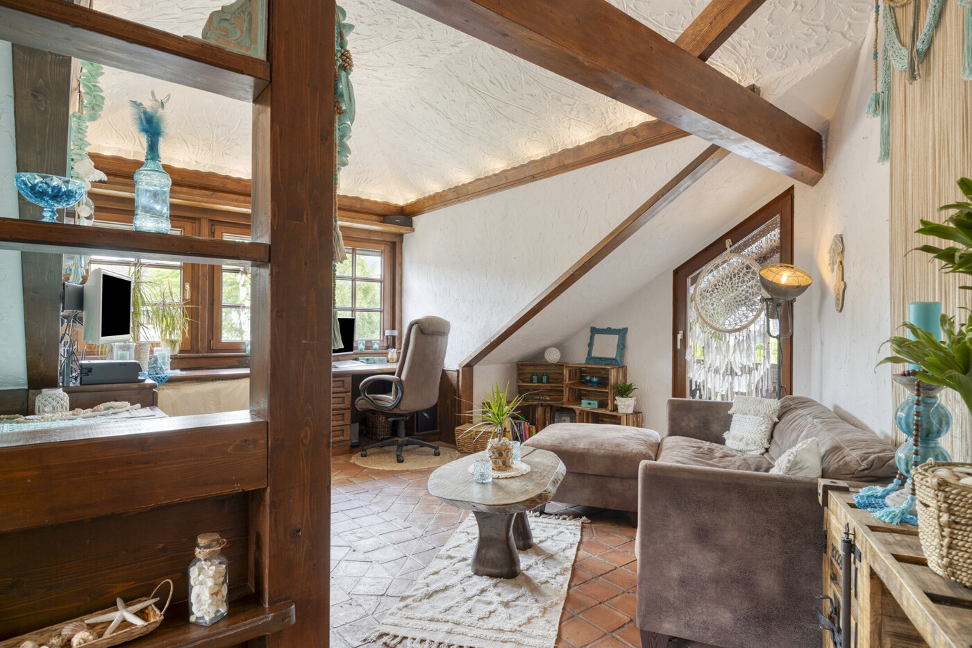 Schlafzimmer mit Badezimmer en suite - Obergeschoss