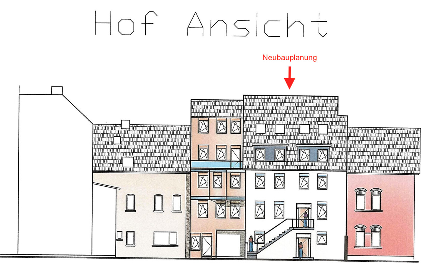 Hofansicht Neubauplanung