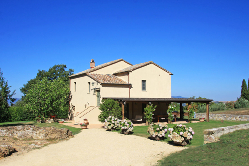 Elegante Villa mit 360°Blick über die Hügel der Val d'Orcia, Park und Whirlpool