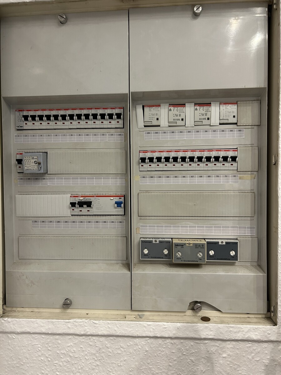 Elektrounterverteilung mit FI