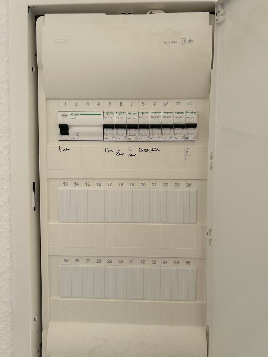 neue Elektrounterverteilung