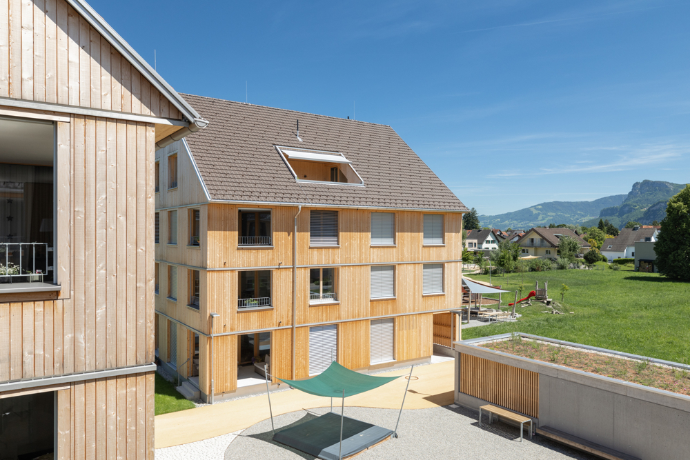 Sicht auf den Spielplatz