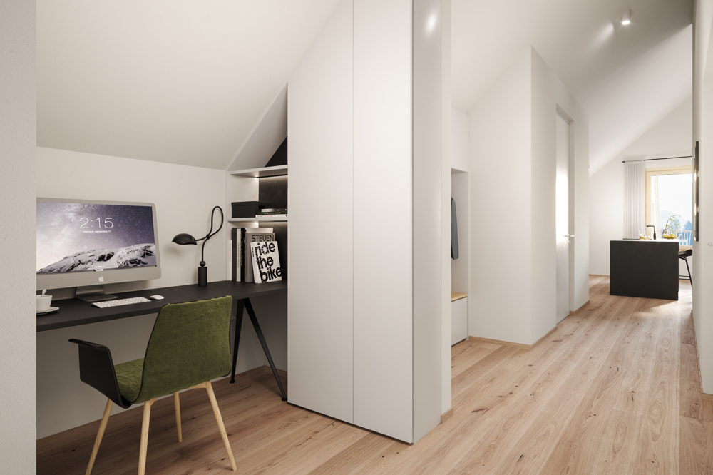 Muster: Flur mit hoher Raumhöhe