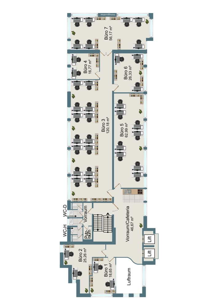 Grundriss 1. Obergeschoss