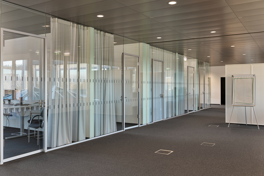 Abgetrennte Büroräumlichkeiten