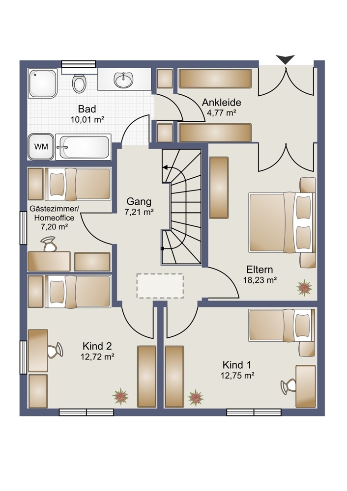Grundriss Obergeschoss