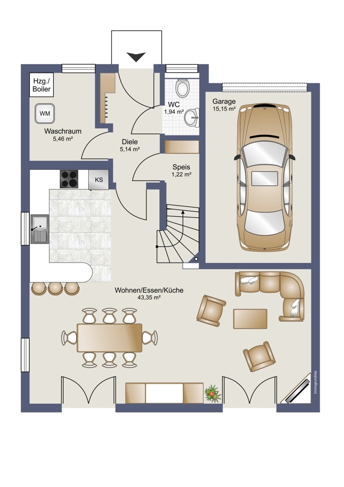 Grundriss Erdgeschoss