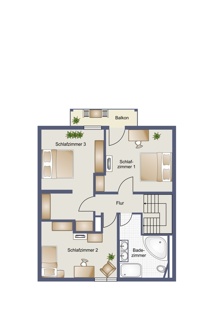 Grundriss Obergeschoss