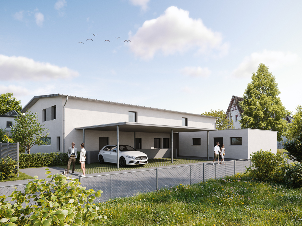 Reihenhäuser mit Carport