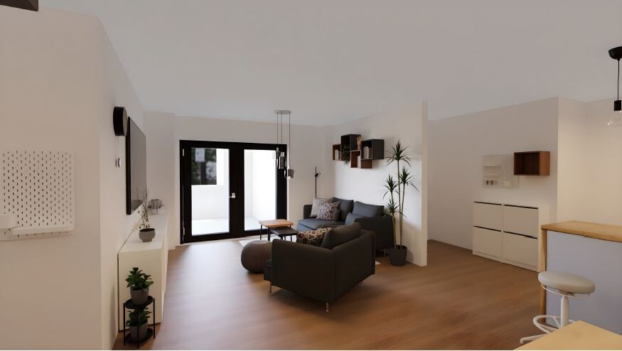 B3 PREMIUM-Ansicht Wohnzimmer 1