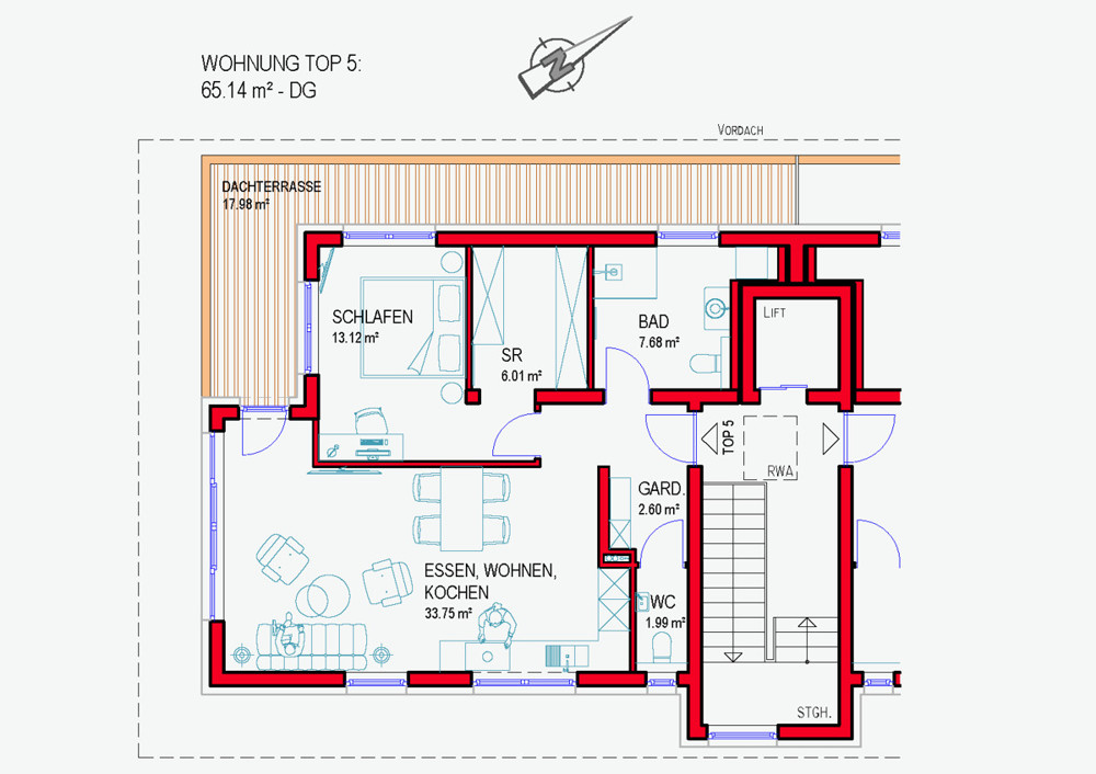 Top 5 Gut geschnittener Grundriss und viel Platz