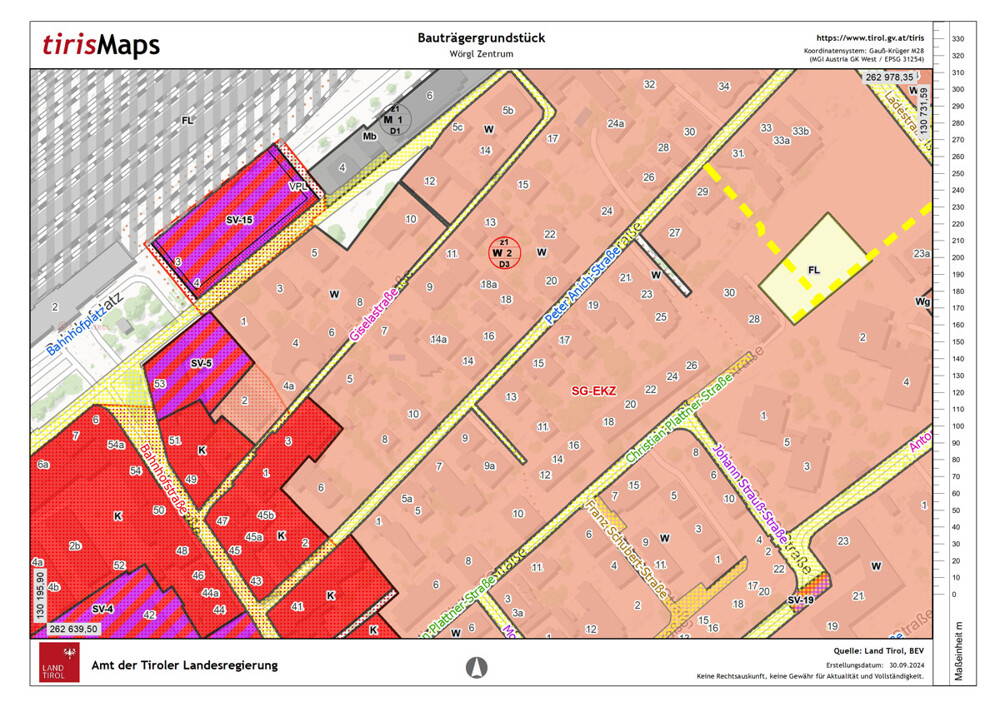 Raumordnung tiris Mappe