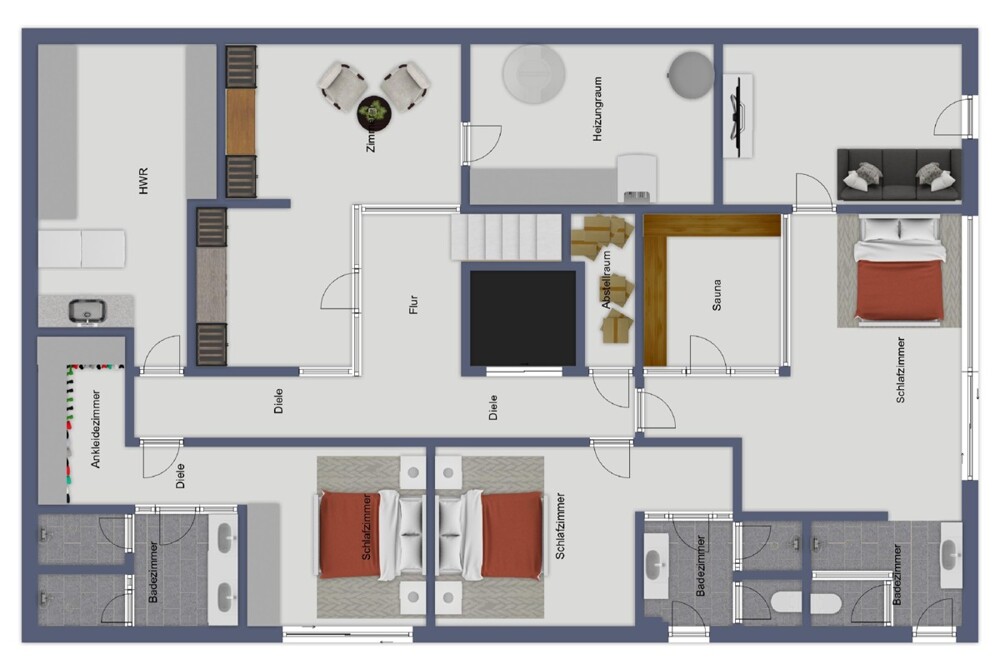 UG Chalet 3 Schlafzimmer Wellness Weinkeller Zigarrenlounge