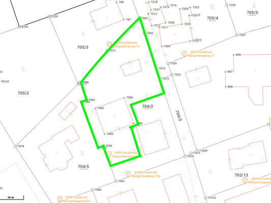 Teilgrundstück auf der Hungerburg