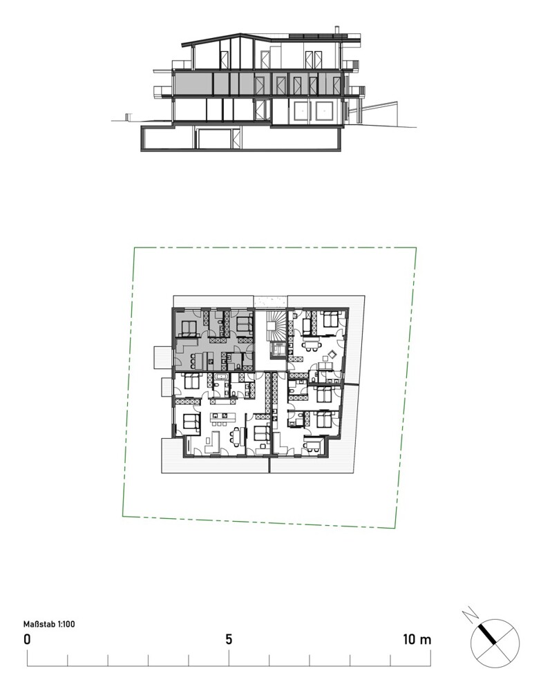 OG Top 5-  Kochen, Essen und Wohnen sowie 2  Schlafzimmer und 2 Bäder  auf nur 67 m² 