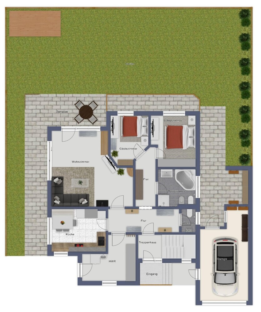 Kolossales Haus für die ganze Familie