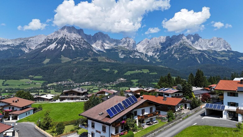 Majestätische Blick auf das Panorama des Wilden Kaisers
