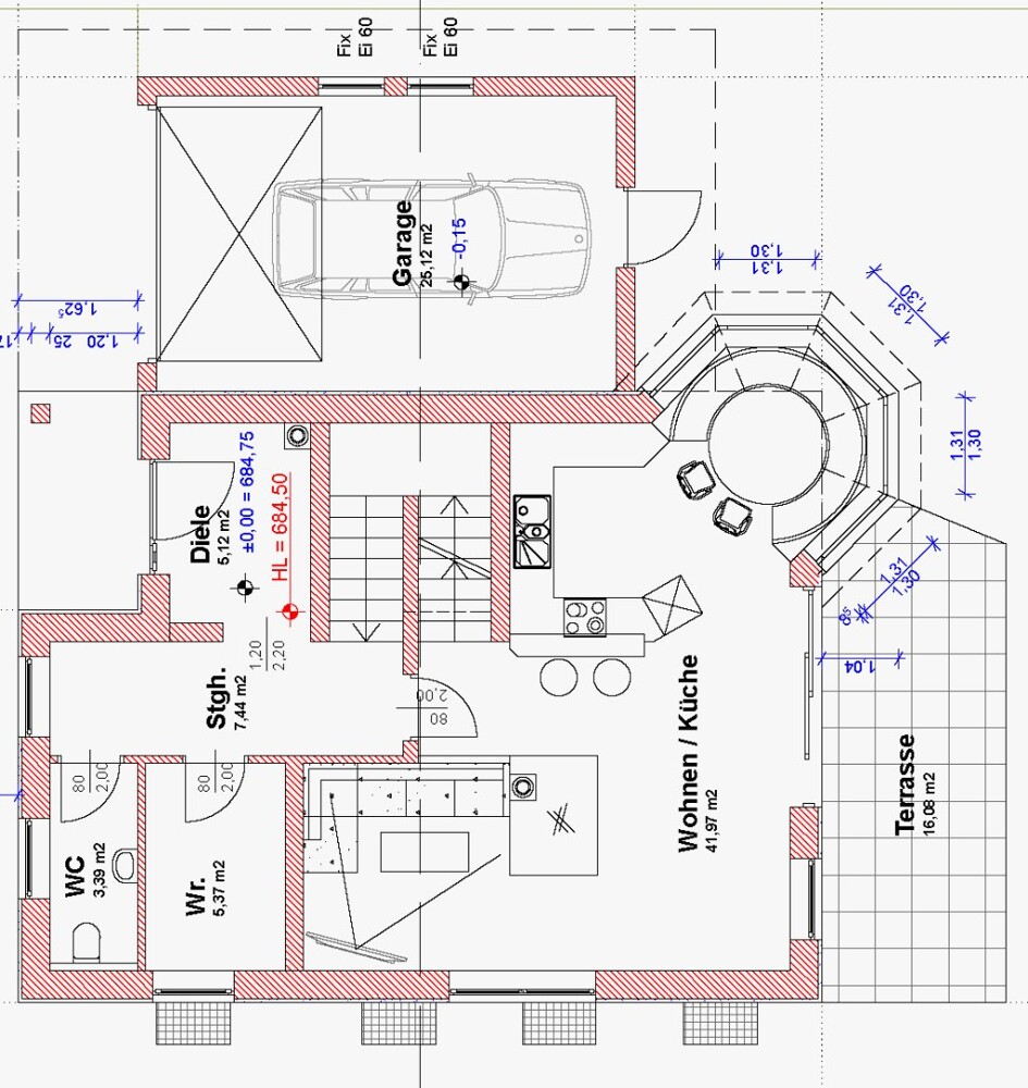 Erdgeschoss Grundriss Wohnbereich
