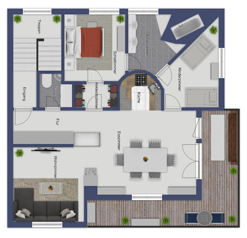 Guter Schnitt offenes Ambiente und viel Platz für meine Familie