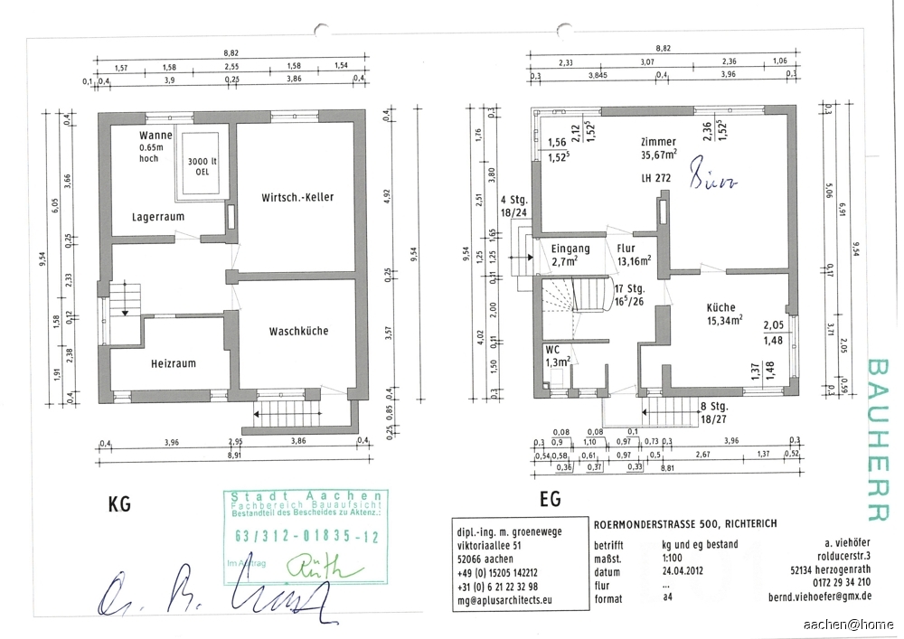 Grundriss EG und Keller