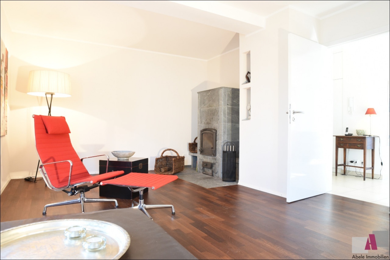 Wohnzimmer mit Kaminofen