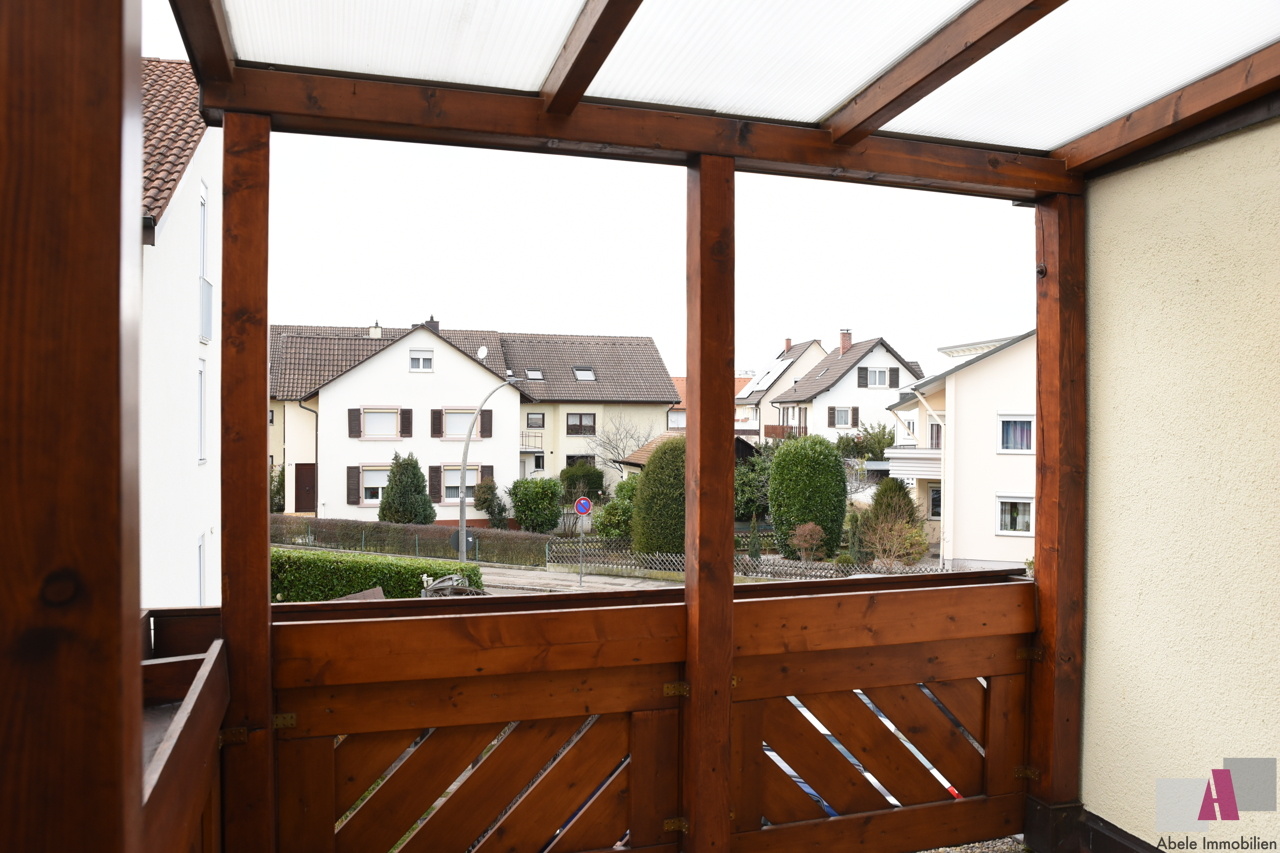 Blick vom Balkon