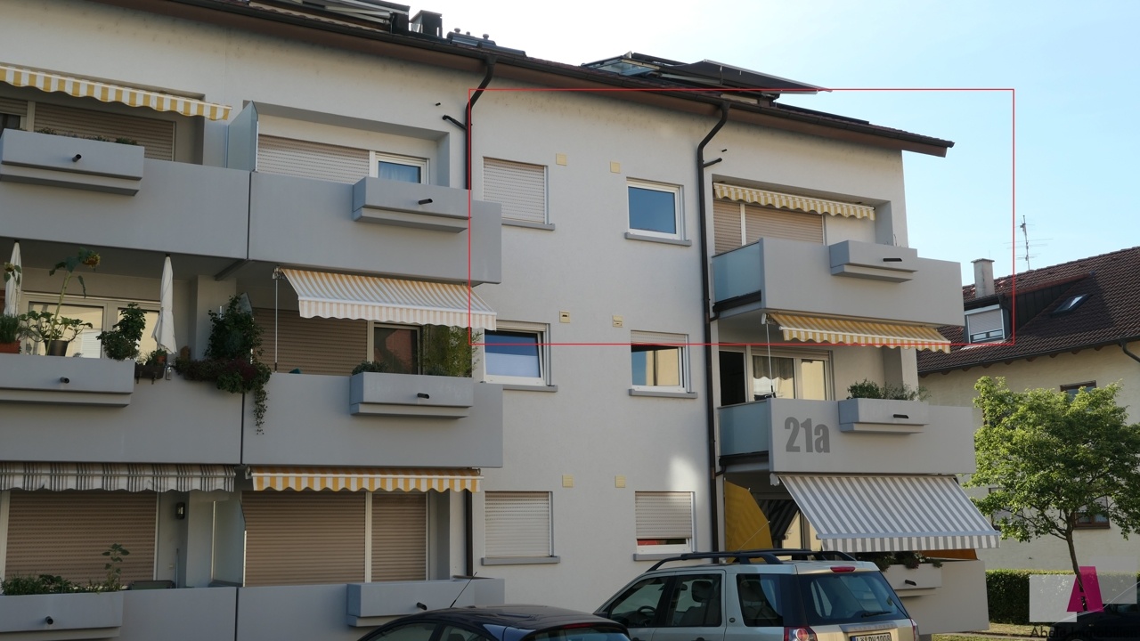Ansicht Wohnung mit Balkon