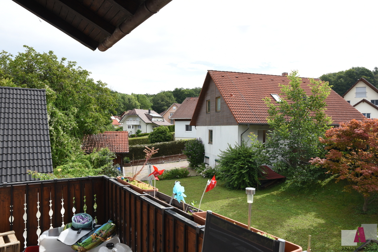 Blick vom Balkon im OG