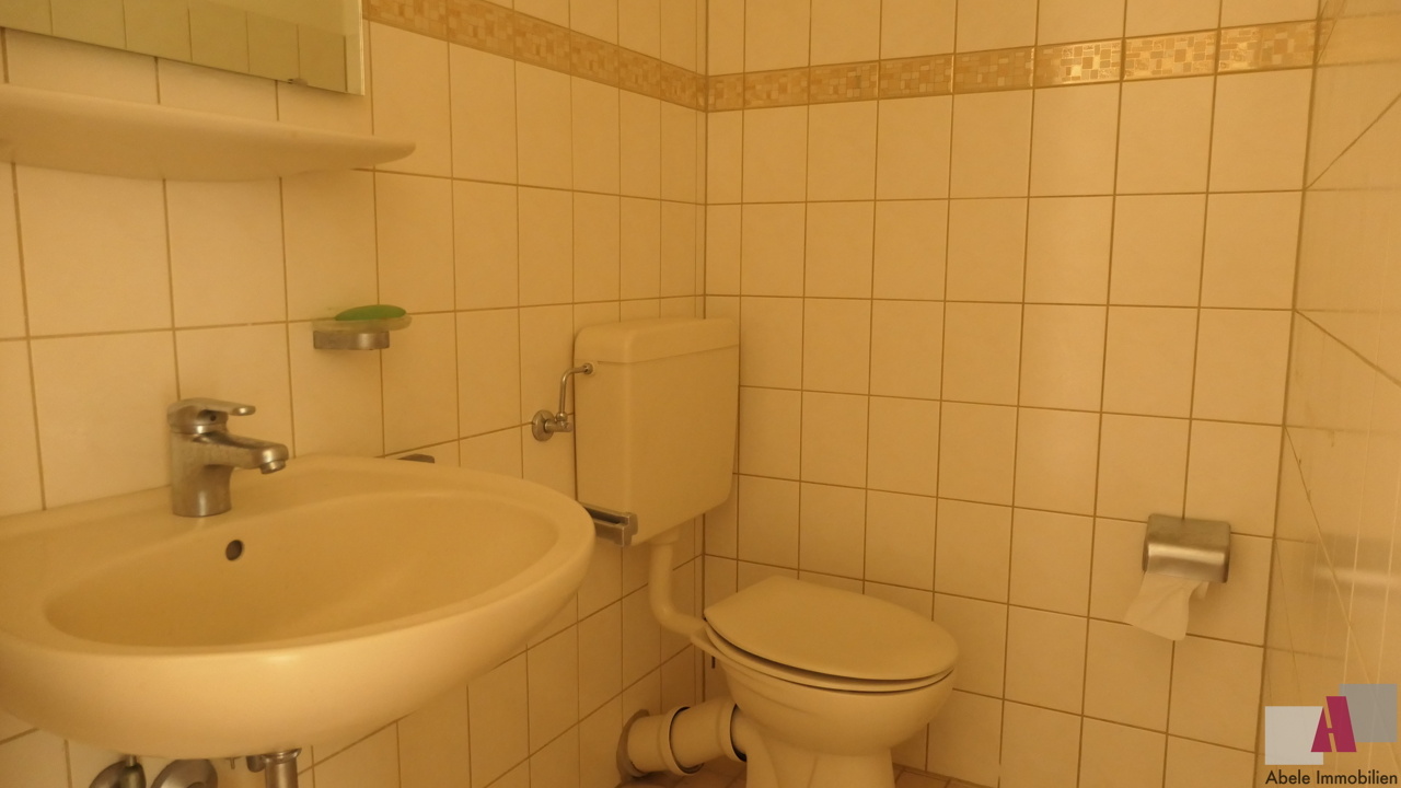 WC mit Waschbecken