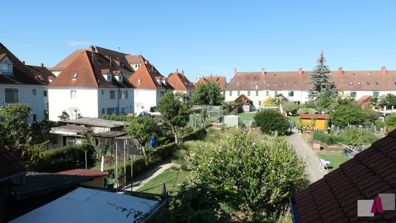 Blick vom OG in den Garten