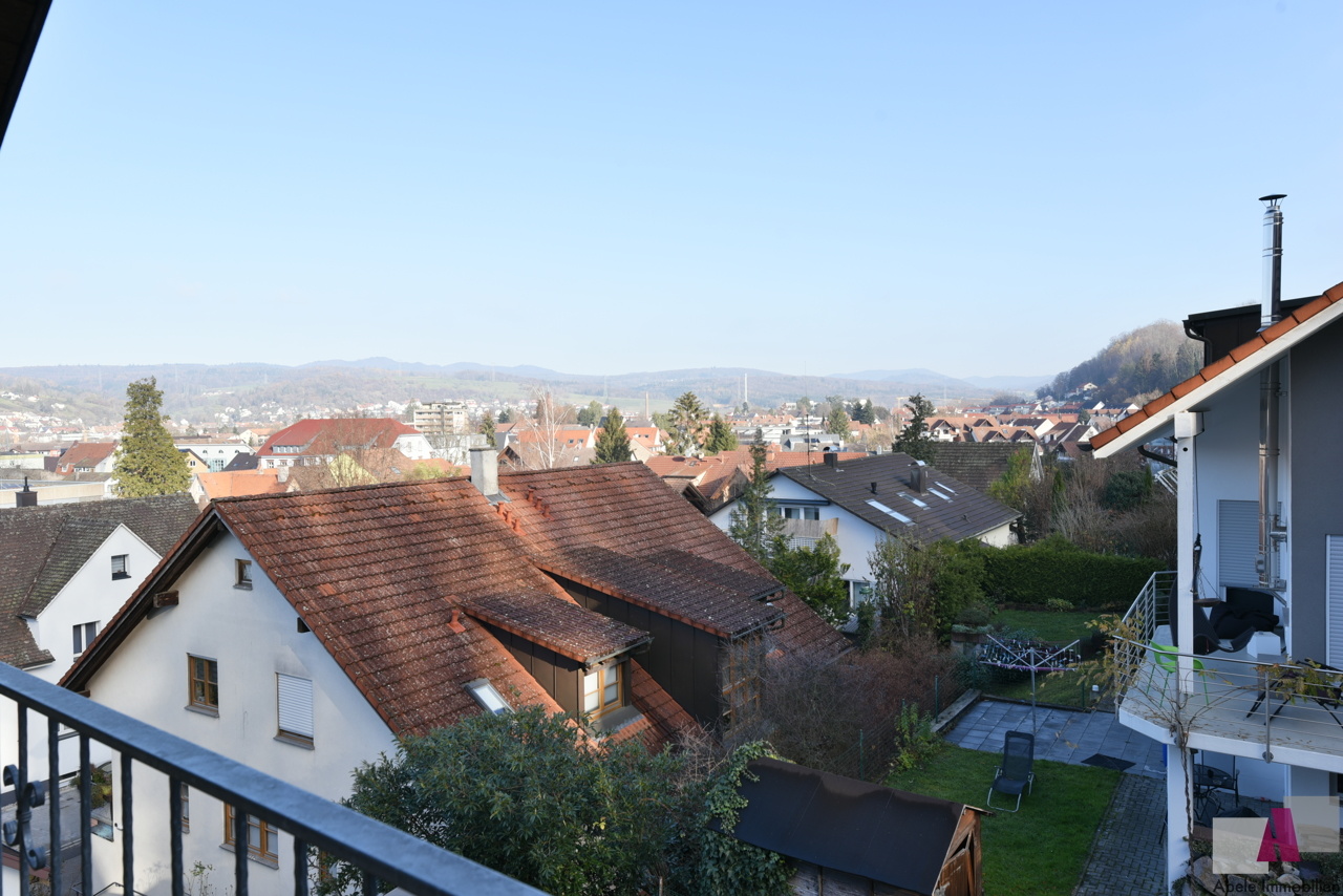 Aussicht vom Balkon Zimmer DG