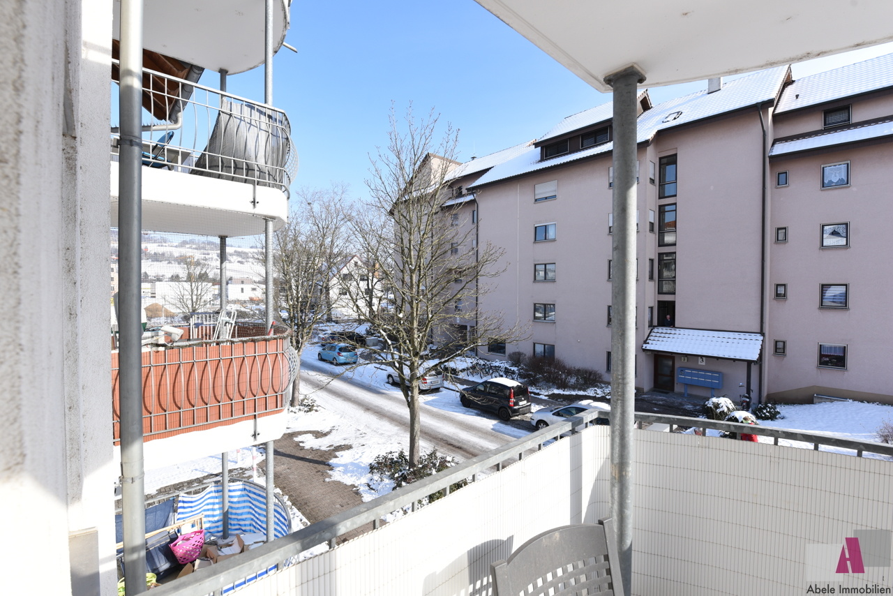 Blick vom Balkon