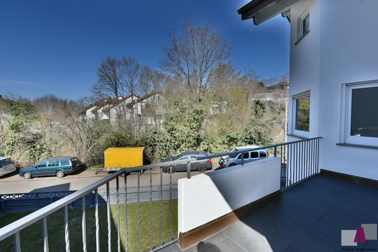 Blick vom Balkon
