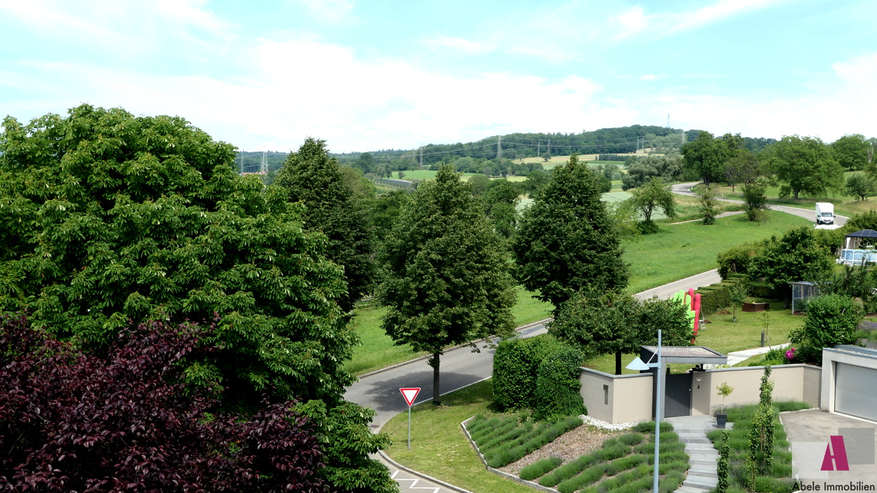 Schöne Aussicht ins Grüne