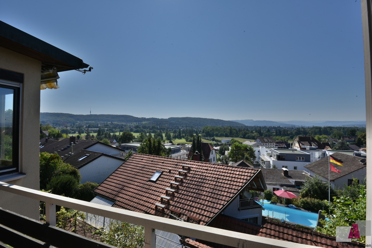 Aussicht vom Schlafzimmer-Balkon