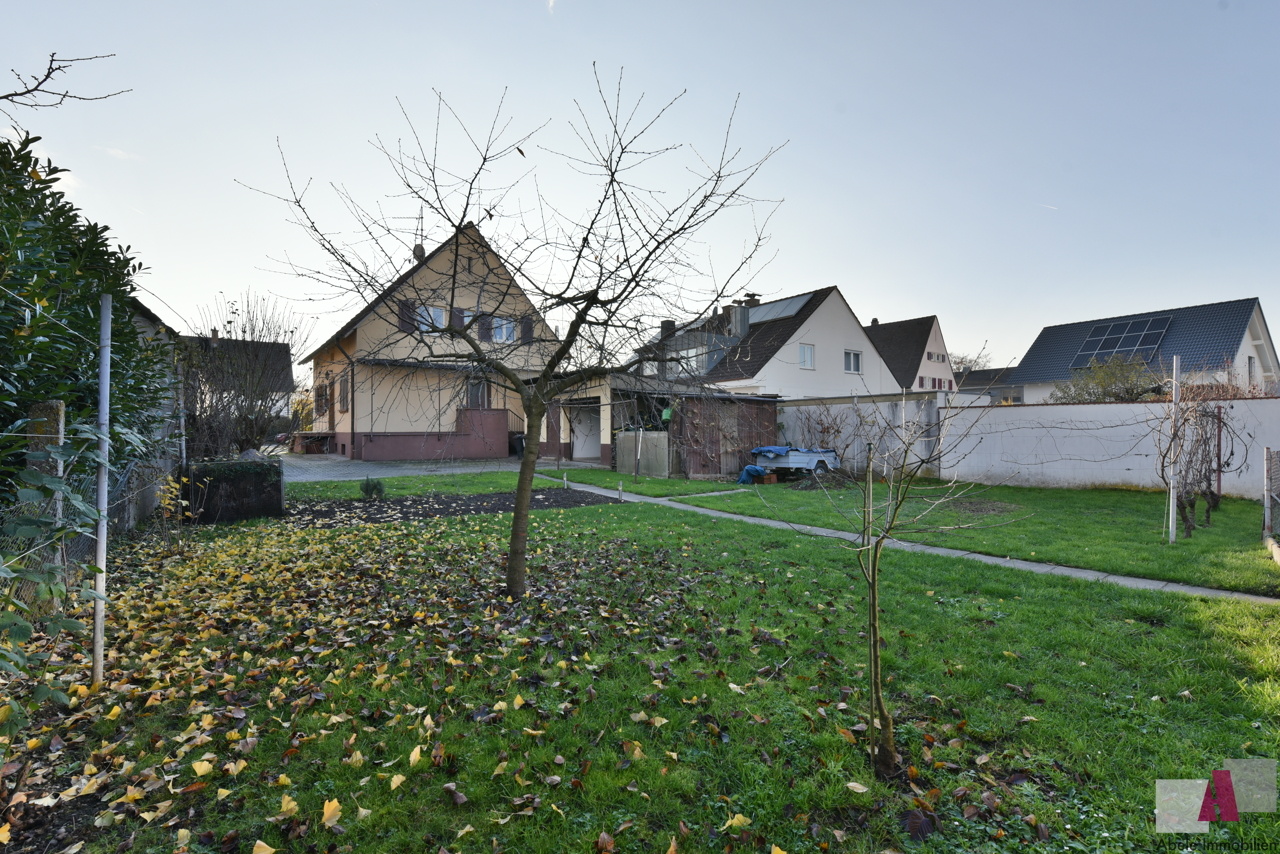 Blick von Garten zum Haus