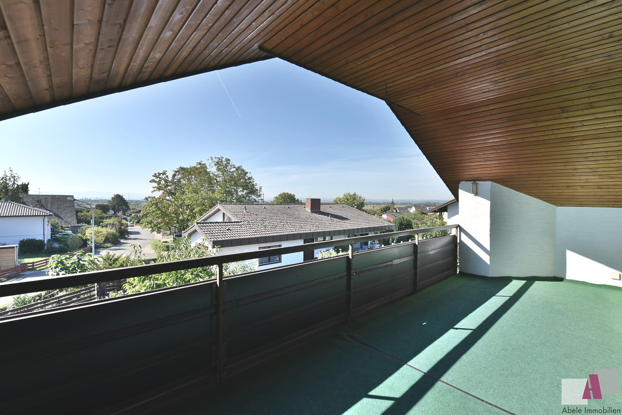 Blick vom Balkon